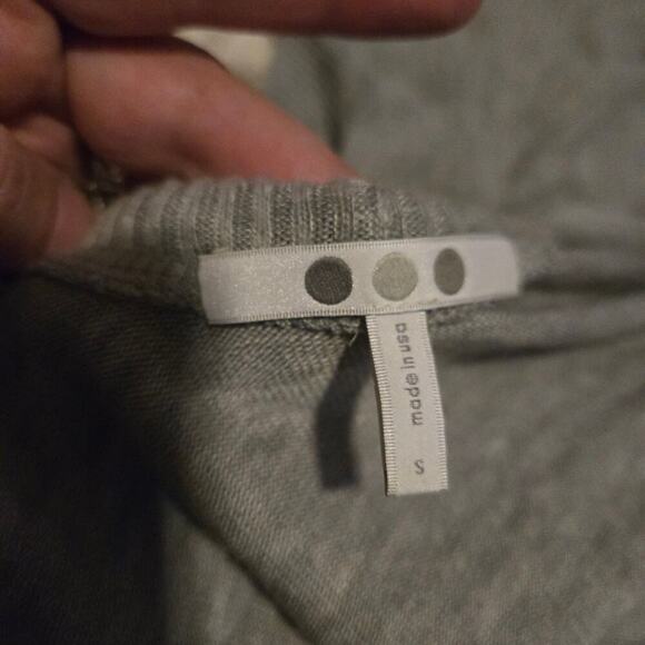 Three Dots Gray Drape Shrug Cardigan Women’s Small Open Front - Picture 4 of 8